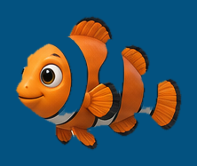 Fish transparency diagnostic showing missing interior white bands