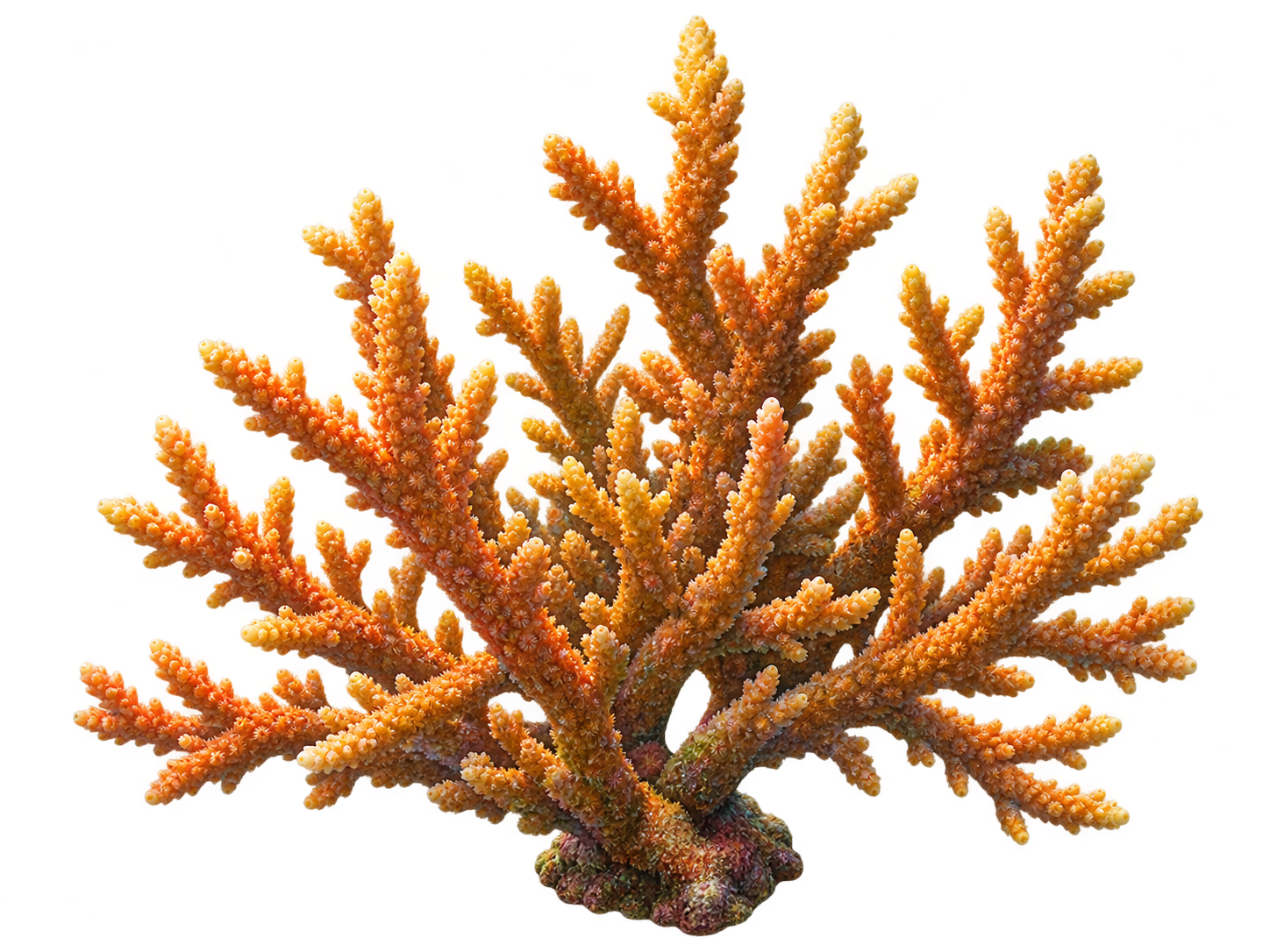 Realistic staghorn coral sticker
