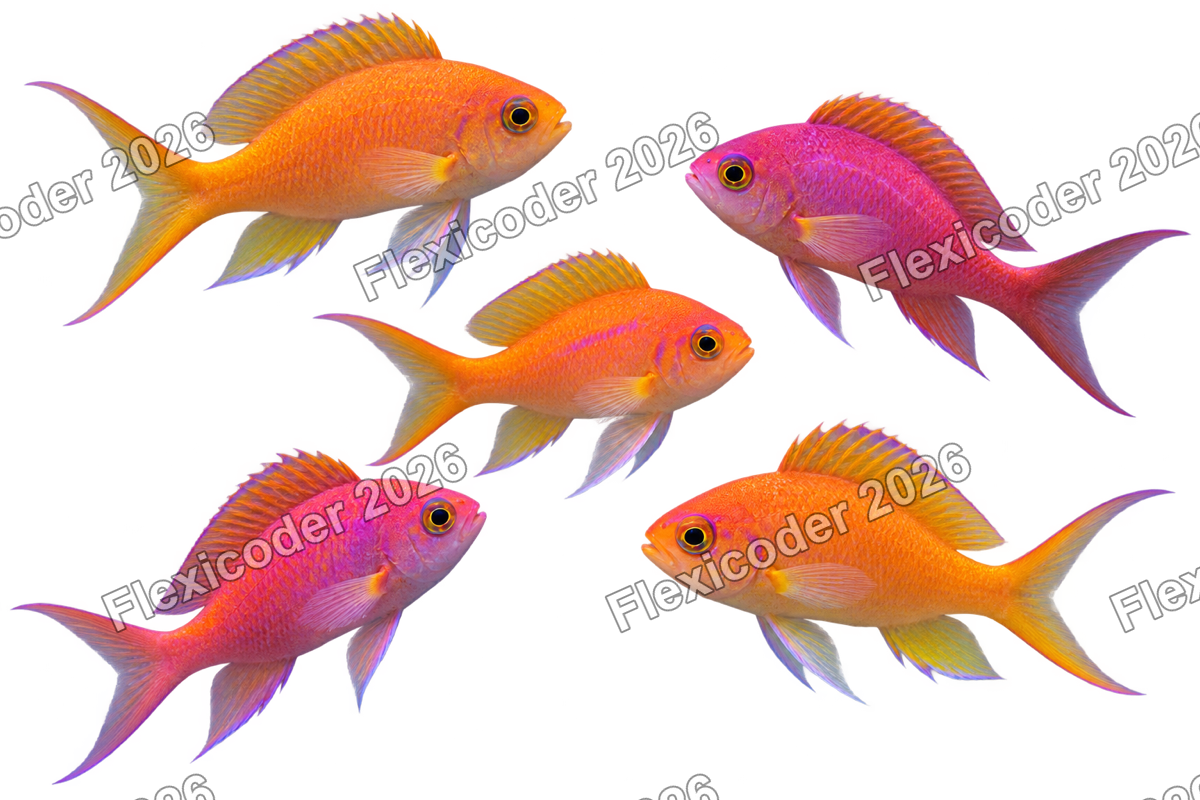 Transparent production sticker artwork of Sea Goldie for the Red Sea collection