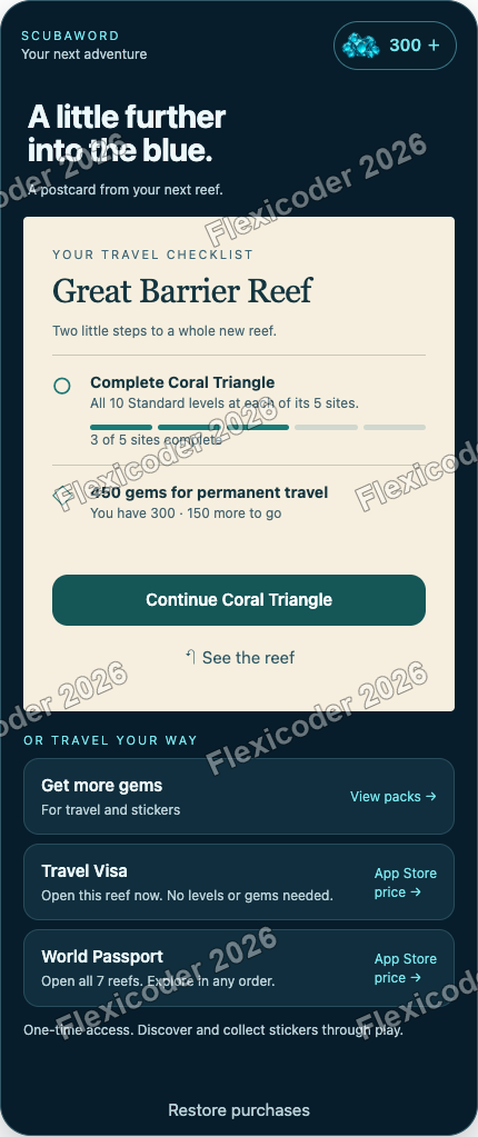 Postcard back with incomplete route requirements