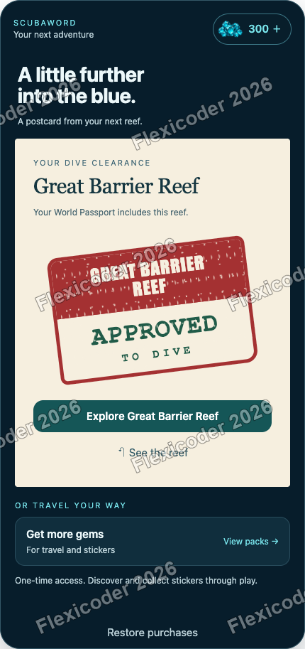Approved postcard at wide width