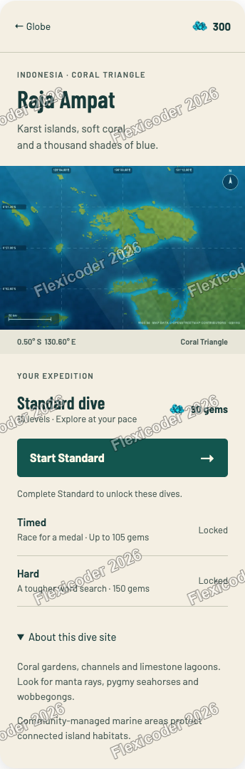 Condensed expedition briefing typography option