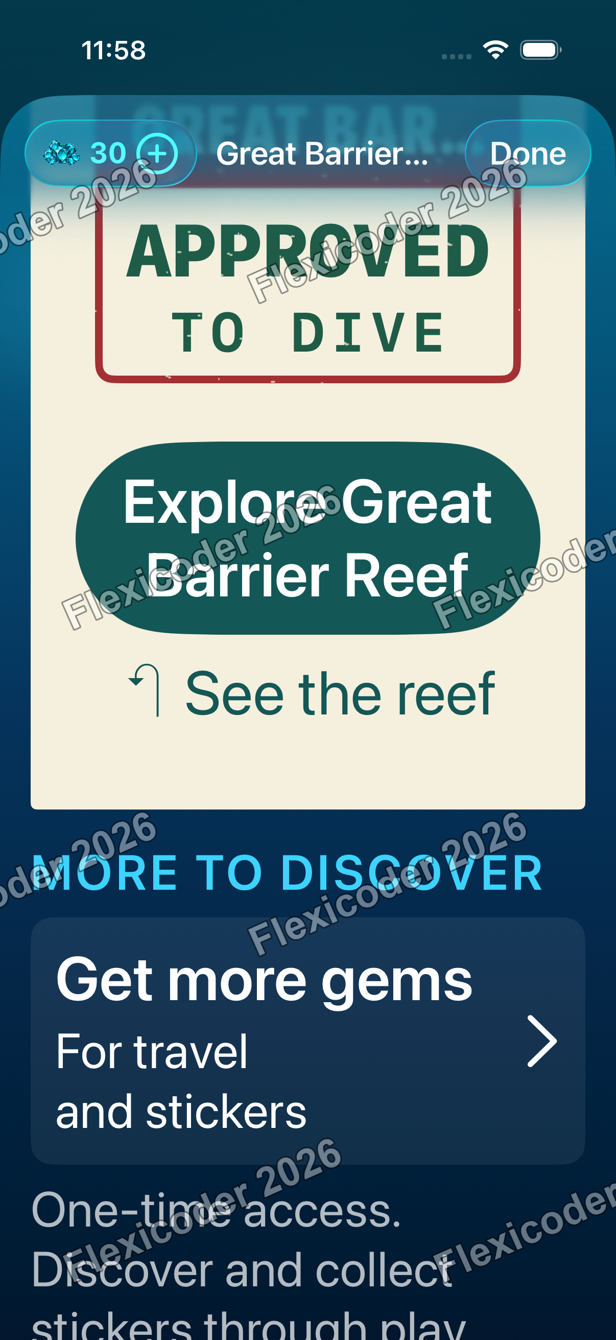 Native postcard with large accessibility text