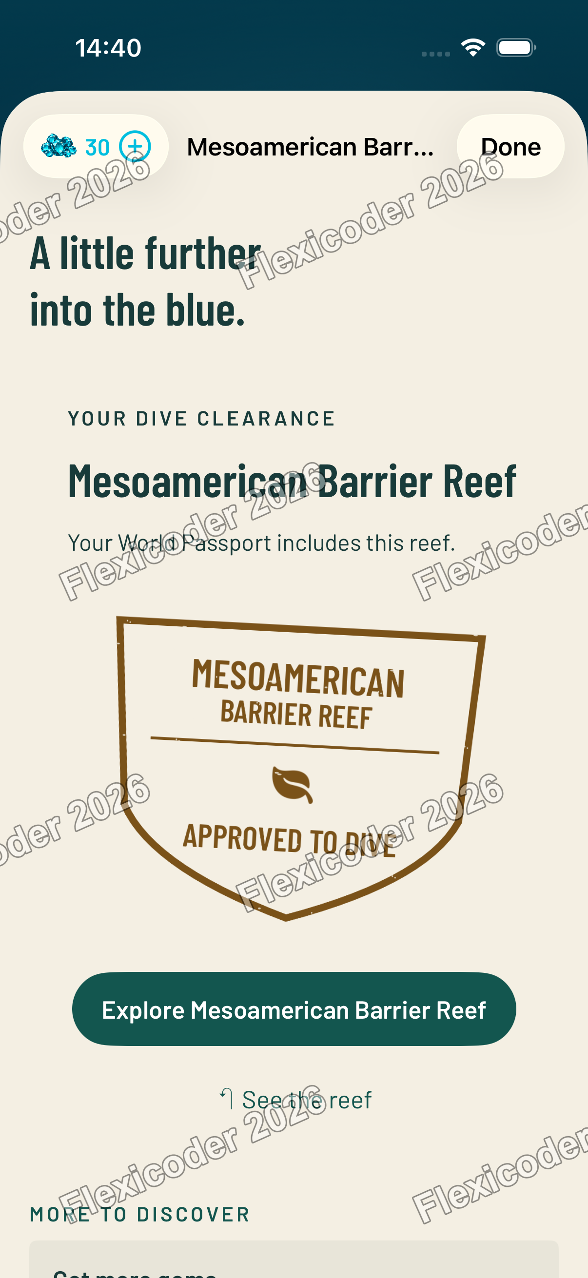 Mesoamerican Barrier Reef approval stamp
