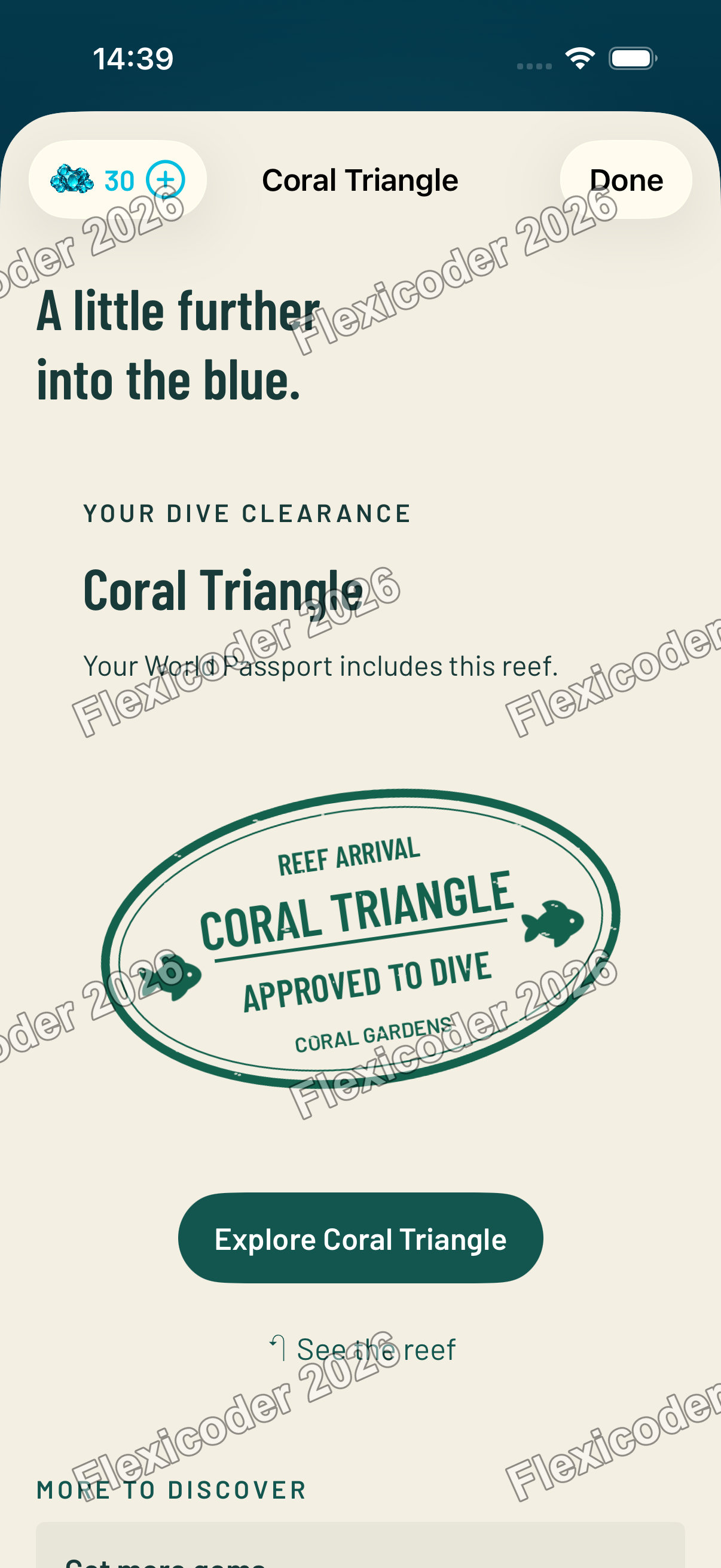 Coral Triangle approval stamp